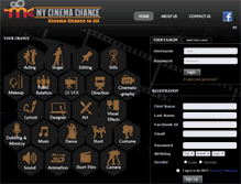 Tablet Screenshot of mycinemachance.com